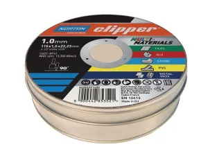 Flexovit Clipper Multi-Materials Cutting Discs 115 X 22.23Mm (Pack 10)