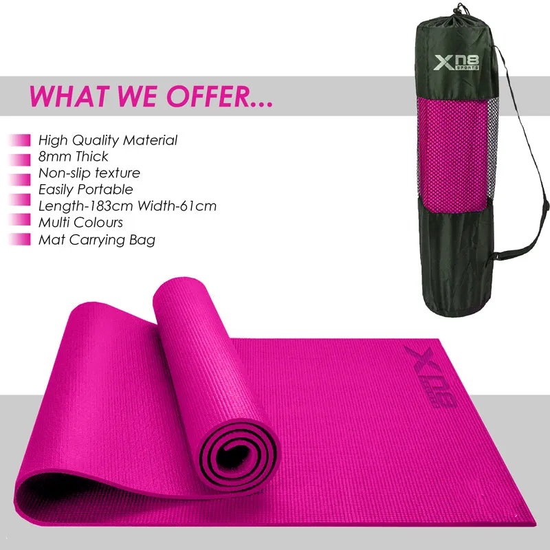 Xn8 PVC Yoga Mat 8mm
